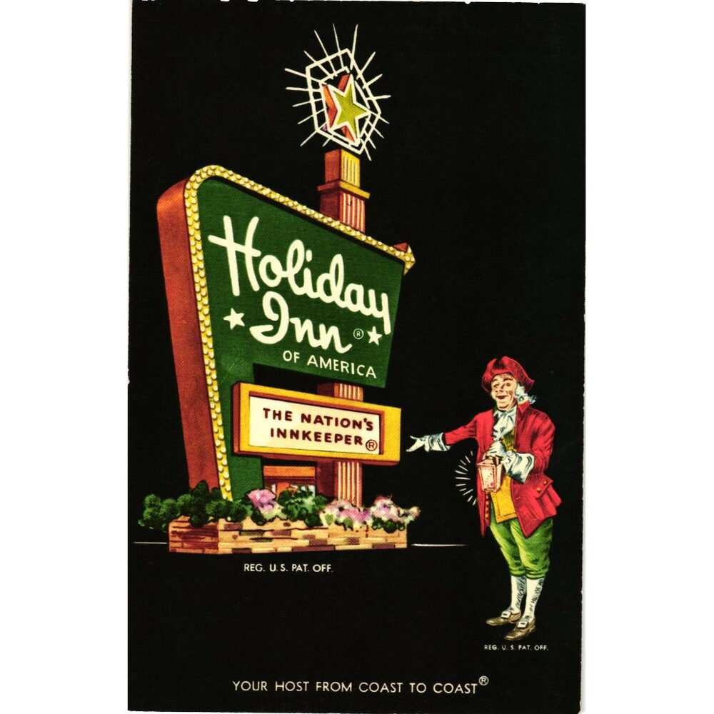 Vintage Holiday Inn Postcard Tucumcari New Mexico 1960s Motel Advertising